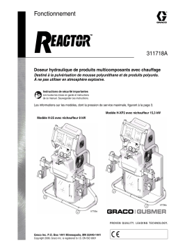 Graco 311718A Hydraulic Reactor Manuel du propriétaire