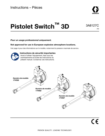 Graco 3A8127C, Pistolet Switch™ 3D Mode d'emploi | Fixfr