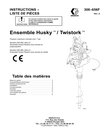 Graco 308656A, Husky/Twistork Packages Mode d'emploi | Fixfr