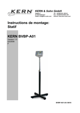 KERN BVBP-A01 Installation manuel