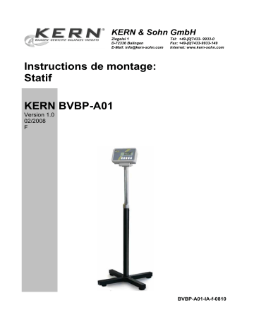 KERN BVBP-A01 Installation manuel | Fixfr