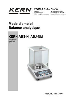 KERN ABJ 220-4NM Mode d'emploi