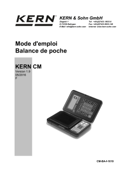 KERN CM 500-GN1 Mode d'emploi