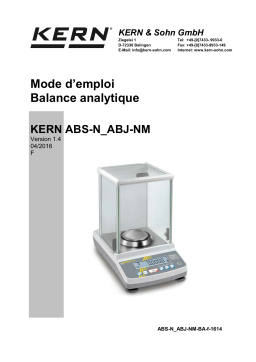 KERN ABJ 220-4NM-C Mode d'emploi