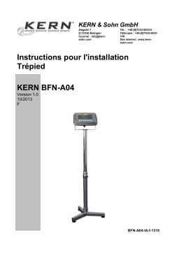 KERN BFN-A04 Installation manuel