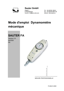 KERN FA 20 Mode d'emploi