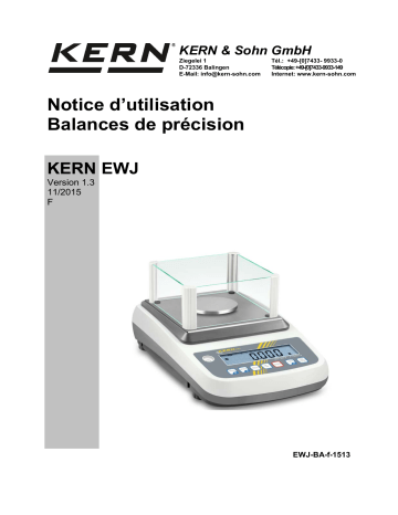 EWJ 600-2M-C | KERN EWJ 6000-1M-C Mode d'emploi | Fixfr