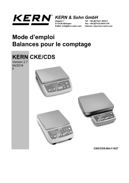 KERN CDS 150K1 Mode d'emploi