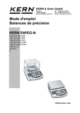 KERN EW 120-4NM Mode d'emploi