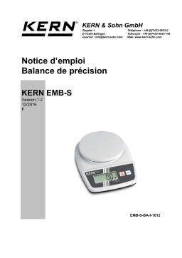 KERN EMB 200-1SS05 Mode d'emploi