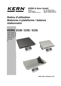 KERN EOE 300K-1XLB Mode d'emploi