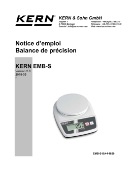 KERN EMB 500-1S Mode d'emploi