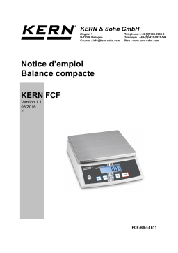 KERN FCF 3K-4 Mode d'emploi