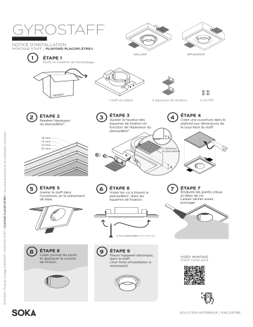 GYROSTAFF ARRA/LONG | Soka GYROSTAFF ARRA/SHORT Guide d'installation | Fixfr