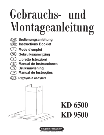 Küppersbusch KD 6500.1 E Dunstabzugshaube Manuel du propriétaire | Fixfr