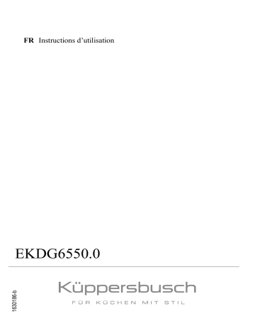 Küppersbusch EKDG 6550.0 J6 Elektroeinbaugerät Manuel du propriétaire | Fixfr