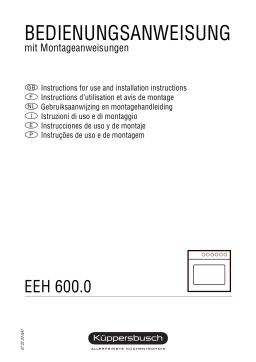 Küppersbusch EEH 600 ZNW Elektroeinbaugerät Manuel du propriétaire