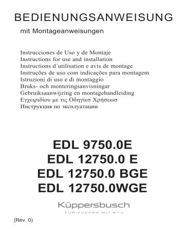 Küppersbusch EDL 12750. 0WGE Dunstabzugshaube Manuel du propriétaire | Fixfr