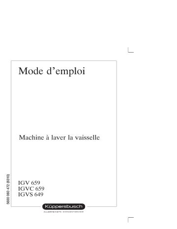 Küppersbusch IGVC 659.3 Manuel du propriétaire | Fixfr