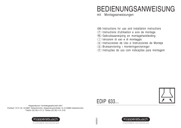 Küppersbusch EDIP 633.0 W Dunstabzugshaube Manuel du propriétaire | Fixfr