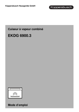 Küppersbusch EKDG 6900.3 J3 Elektroeinbaugerät Manuel du propriétaire