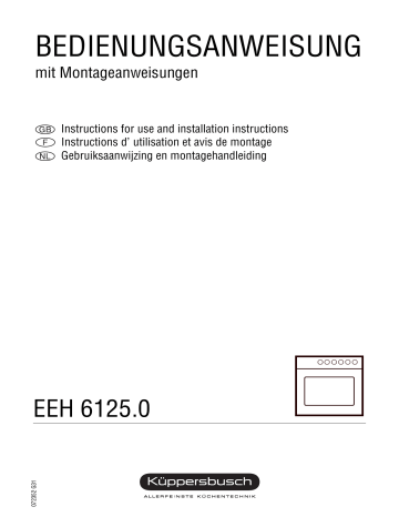 Küppersbusch EEH 6125.0 MX Elektroeinbaugerät Manuel du propriétaire | Fixfr