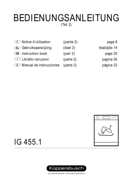 Küppersbusch IG 455.1 W Manuel du propriétaire
