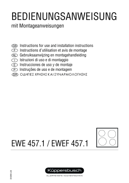 Küppersbusch EWEF 457.1 -89 Elektroeinbaukochmulde Manuel du propriétaire