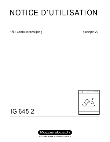 Küppersbusch IG 645.2 E Manuel du propriétaire | Fixfr