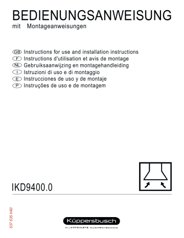 Küppersbusch IKD 9400.0 GA-78 Dunstabzugshaube Manuel du propriétaire | Fixfr