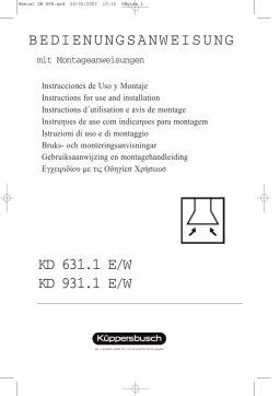 Küppersbusch KD 631.1 W Dunstabzugshaube Manuel du propriétaire