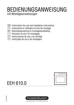 Küppersbusch EEH 6100.1 M Elektroeinbaugerät Manuel du propriétaire