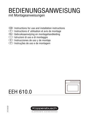 Küppersbusch EEH 6100.1 M Elektroeinbaugerät Manuel du propriétaire | Fixfr