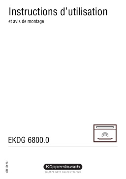 Küppersbusch EKDG 6800.0 M Elektroeinbaugerät Manuel du propriétaire
