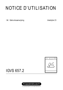 Küppersbusch IGVS 657.2 Manuel du propriétaire