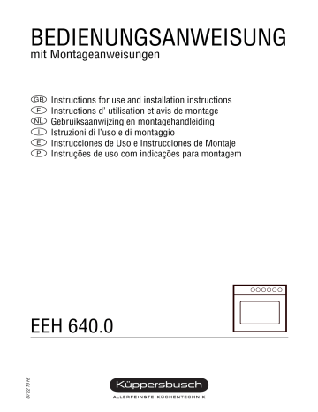 Küppersbusch EEH 640.0 WX Elektroeinbaugerät Manuel du propriétaire | Fixfr