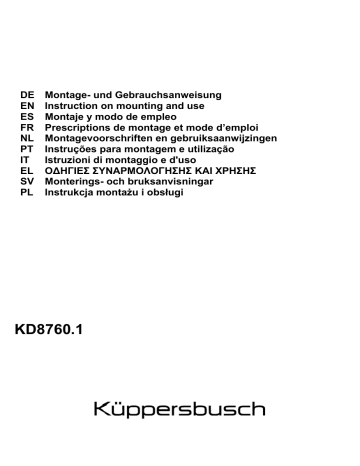 Küppersbusch KD 8760.1 GE-05 Dunstabzugshaube Manuel du propriétaire | Fixfr