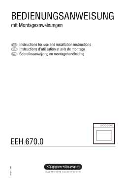 Küppersbusch EEH 670.0 JX Elektroeinbaugerät Manuel du propriétaire