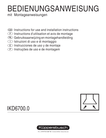 Küppersbusch IKD 6700.0 E Dunstabzugshaube Manuel du propriétaire | Fixfr