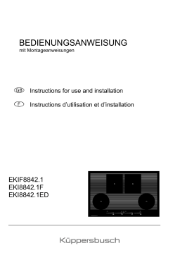 Küppersbusch EKIF 8842.1 Elektroeinbaukochmulde Manuel du propriétaire