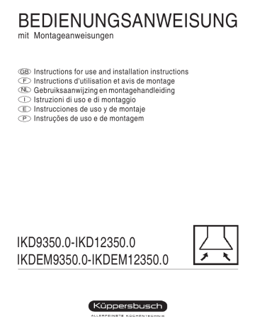Küppersbusch IKD 9350.0 E Dunstabzugshaube Manuel du propriétaire | Fixfr