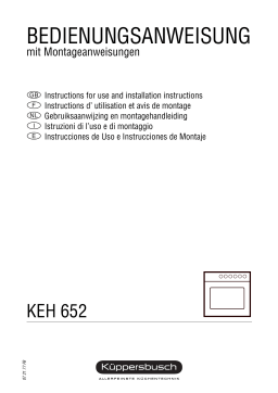 Küppersbusch KEH 652 WXE Gaseinbaugerät Manuel du propriétaire