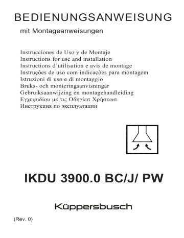 Küppersbusch IKDU 3900.0 BC Dunstabzugshaube Manuel du propriétaire | Fixfr