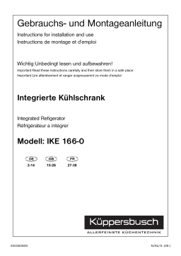 Küppersbusch IKE 166-0 Manuel du propriétaire