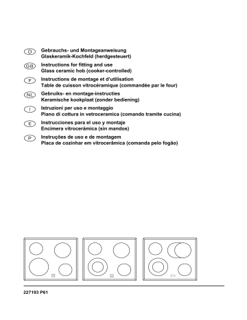 Küppersbusch GK 58.1 schwar Elektroeinbaukochmulde Manuel du propriétaire | Fixfr