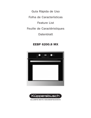 Küppersbusch EEBP 6200.8 MX-G Elektroeinbaugerät Manuel du propriétaire | Fixfr