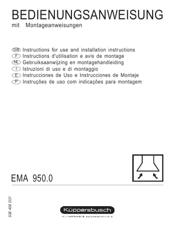 Küppersbusch EMA 950.0 E Dunstabzugshaube Manuel du propriétaire | Fixfr
