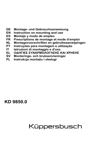 Küppersbusch KD 9850.0 GE Dunstabzugshaube Manuel du propriétaire | Fixfr