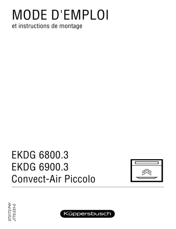 EKDG 6900.1 PW | Küppersbusch EKDG 6900.1 E Elektroeinbaugerät Manuel du propriétaire | Fixfr