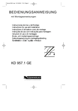 Küppersbusch KD 957.1 GE-91 Dunstabzugshaube Manuel du propriétaire